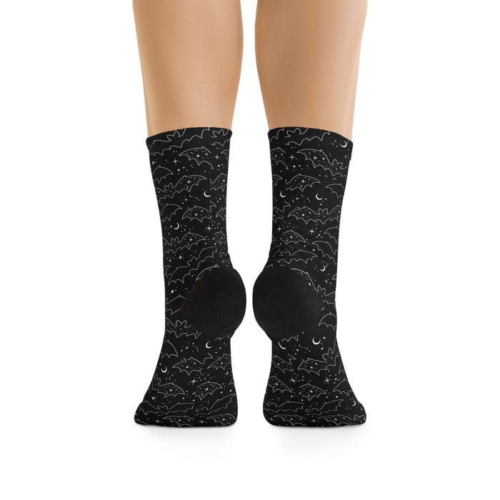 Celestial Bats Recycled Poly Socks (Adults)