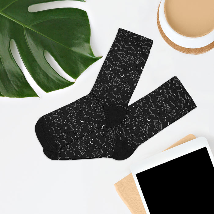 Celestial Bats Recycled Poly Socks (Adults)