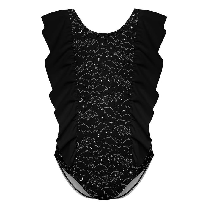 Celestial Bats Ruffle Swim Suit (Kids) - PRE ORDER