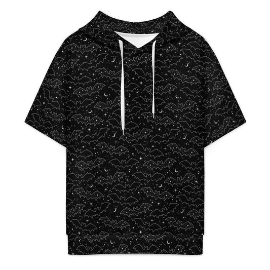 Celestial Bats Short Sleeve Hoodie (Adults) - PRE ORDER