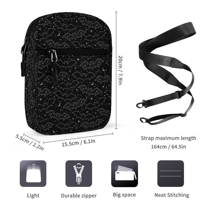 Celestial Bats Small Crossbody Bag - PRE ORDER