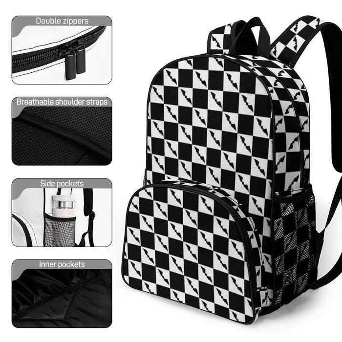 Checkered Bat Large Backpack - PRE ORDER