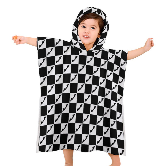 Checkered Bats Hooded Towel (Toddlers/Kids) - PRE ORDER