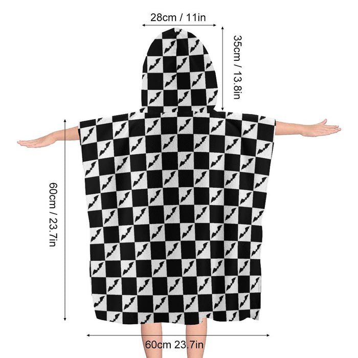 Checkered Bats Hooded Towel (Toddlers/Kids) - PRE ORDER
