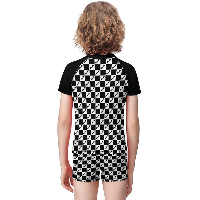 Checkered Bats Swimsuit Set (Kids) - PRE ORDER