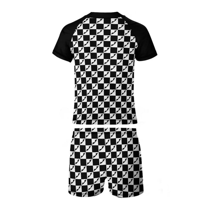 Checkered Bats Swimsuit Set (Kids) - PRE ORDER