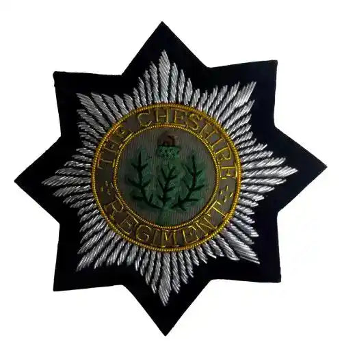 Cheshire Regiment Bullion Blazer Badge - John Bull Clothing  from  John Bull Clothing