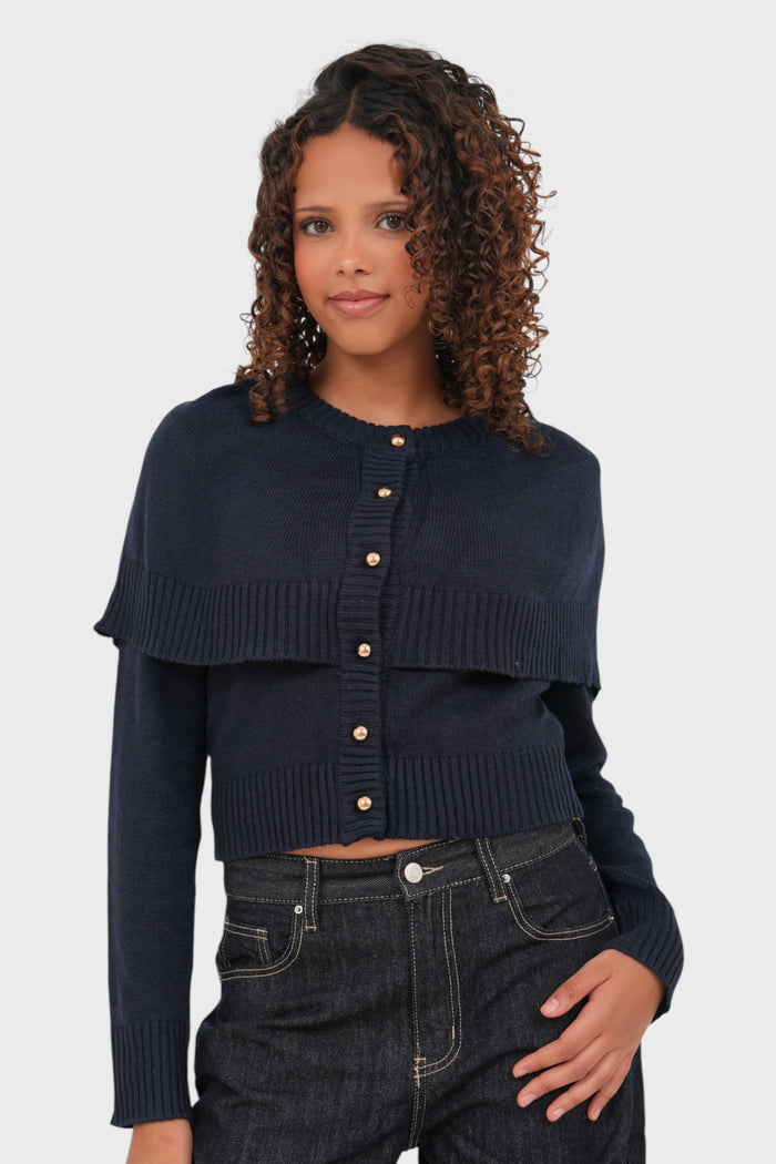"Chloe" cardigan navy