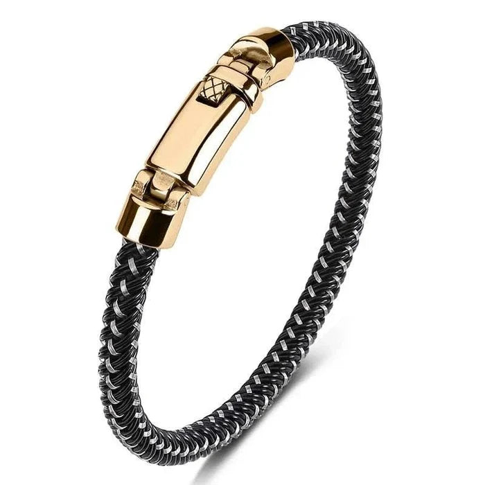 Classic minimalist bracelet - AntoniosClothing - Black design 1