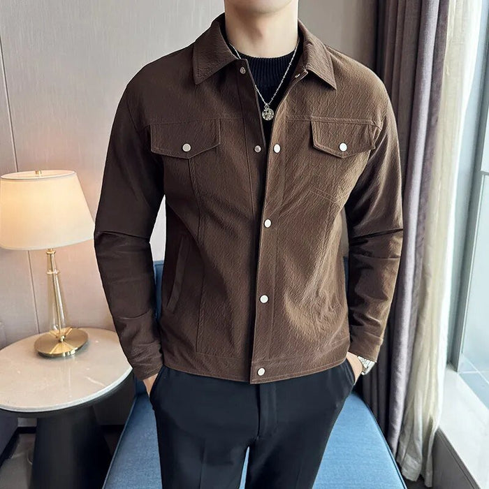 CLASSY jacket - AntoniosClothing - Coffee