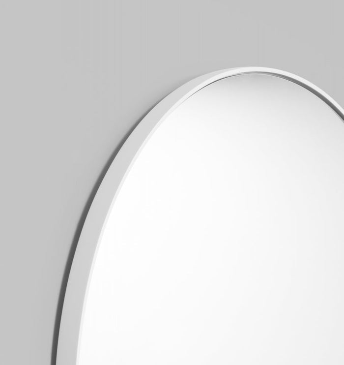 Modern Round Mirror | Bjorn  | Bright White