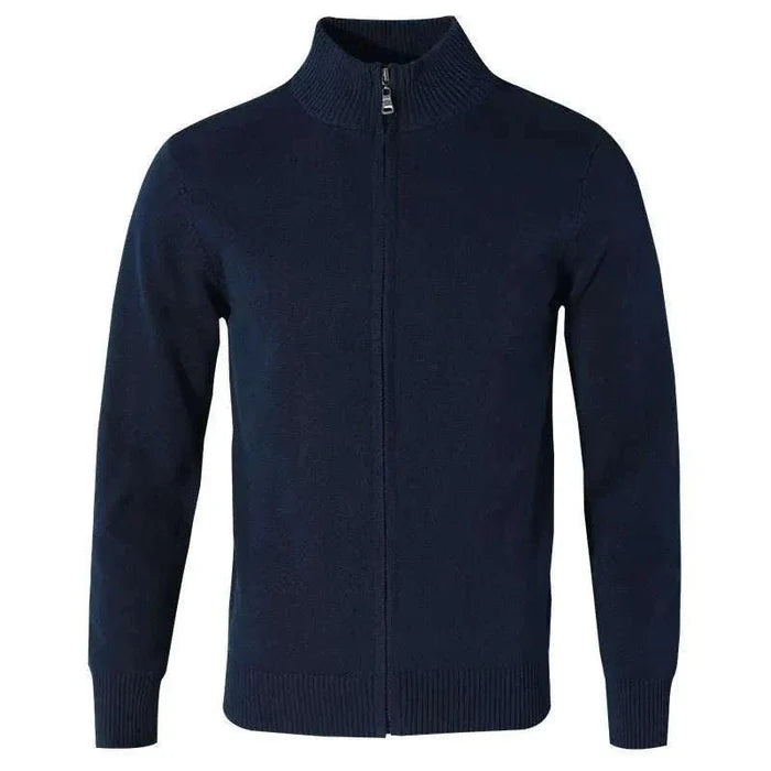 Cold season casual cardigan - AntoniosClothing - Navy blue