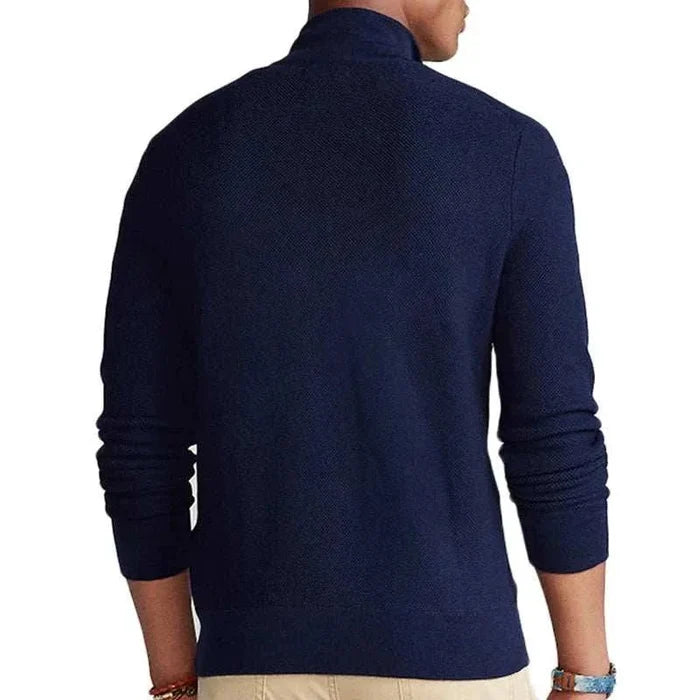 Cold season casual cardigan - AntoniosClothing - Navy blue