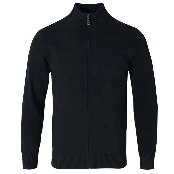 Cold season casual cardigan - AntoniosClothing - Black