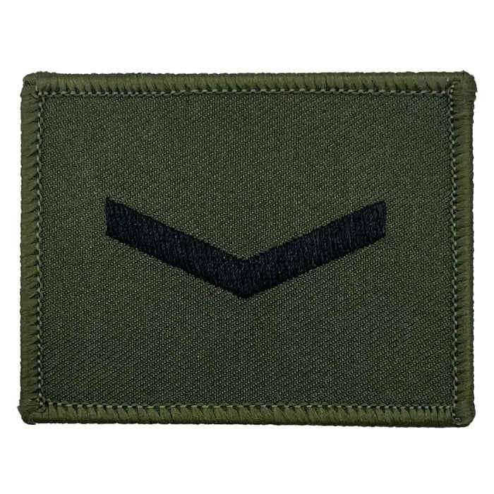Commando Rank Square Subdued Patch - John Bull Clothing Lance Corporal from  John Bull Clothing