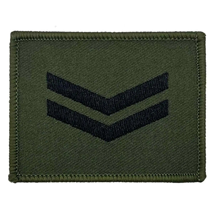 Commando Rank Square Subdued Patch - John Bull Clothing Corporal from  John Bull Clothing
