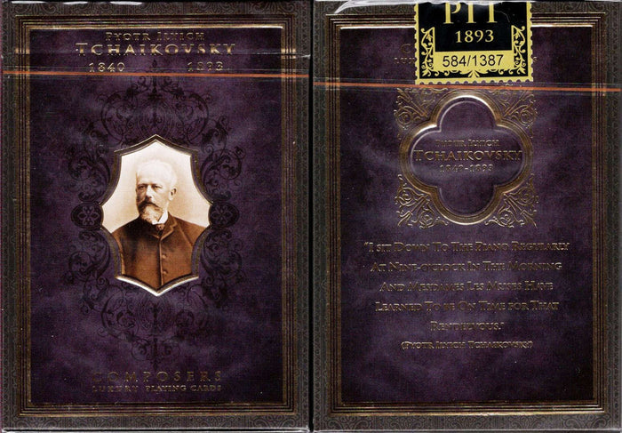 PlayingCardDecks.com-Composers Tchaikovsky Playing Cards NPCC