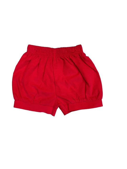 Corduroy Banded Shorts - Red