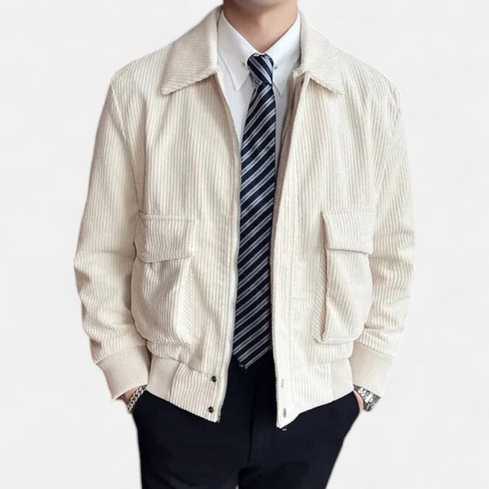 Corduroy casual jacket - AntoniosClothing - Apricot