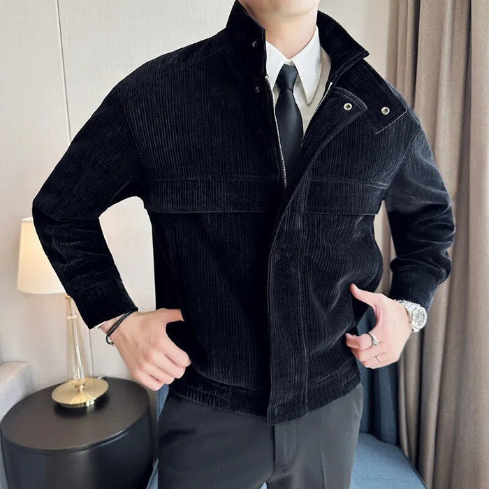 Corduroy winter jacket - AntoniosClothing - Blue