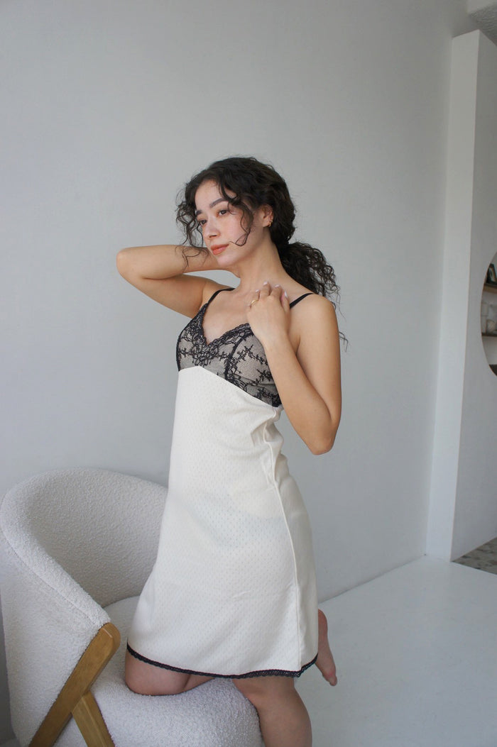 Cotelia Long Bra Camisole | Ivory