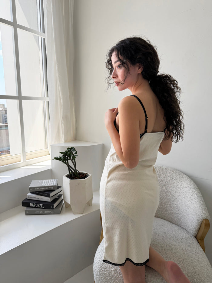 Cotelia Long Bra Camisole | Ivory
