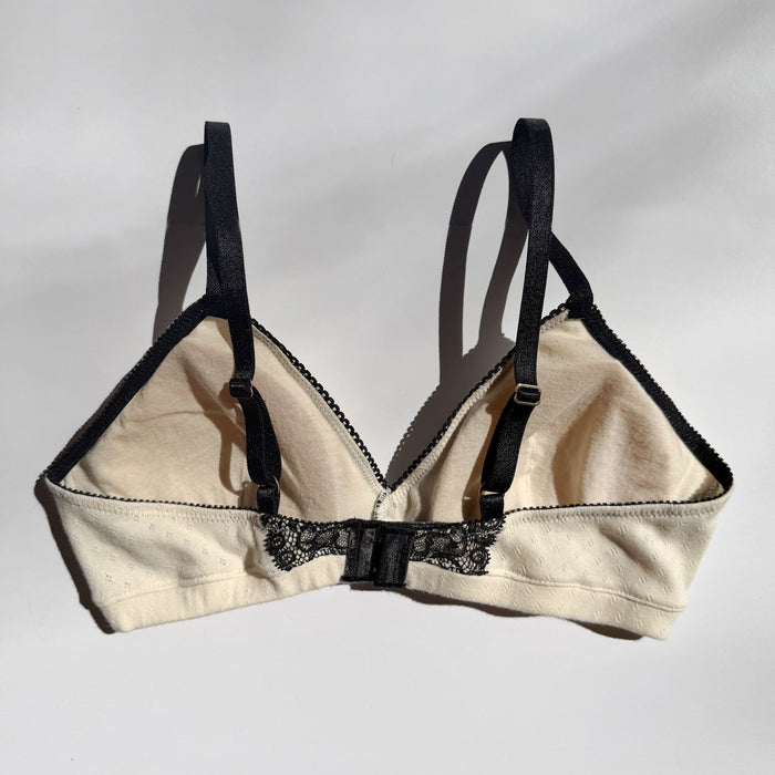 Cotelia Triangle Bralette | Ivory