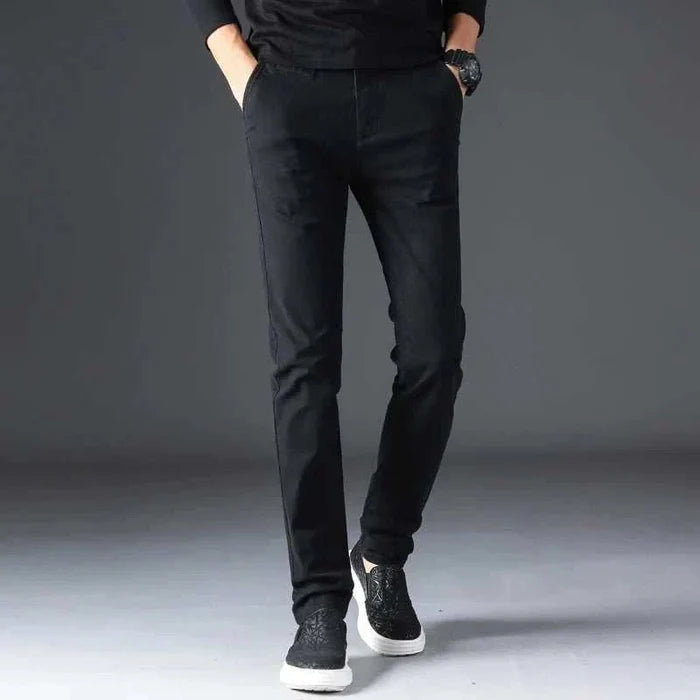 Cotton straight chino pants - AntoniosClothing - Khaki