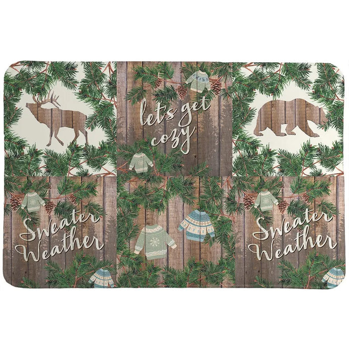 Cozy Christmas Spirit Memory Foam Rug