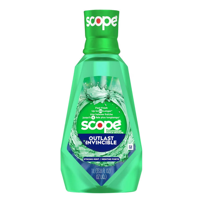 Crest Scope Outlast Long-Lasting Mint Mouthwash - 1 L - 6 Pack