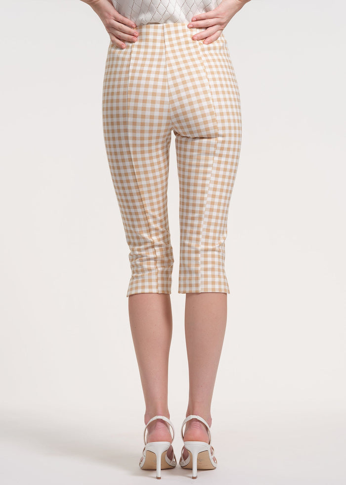 Cropped Ponte Knit Capris