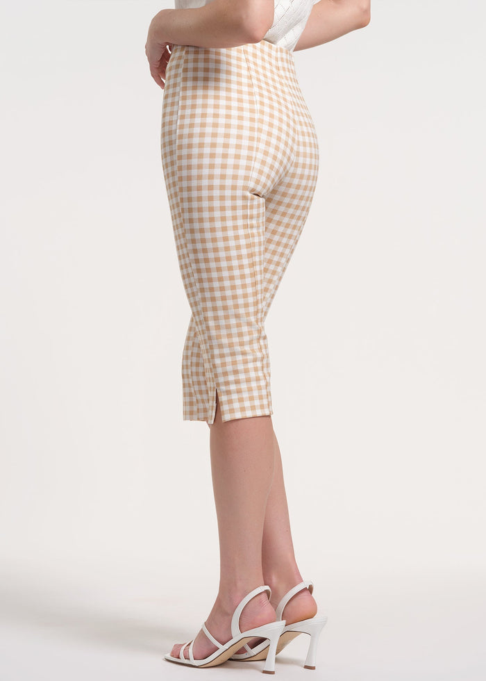 Cropped Ponte Knit Capris