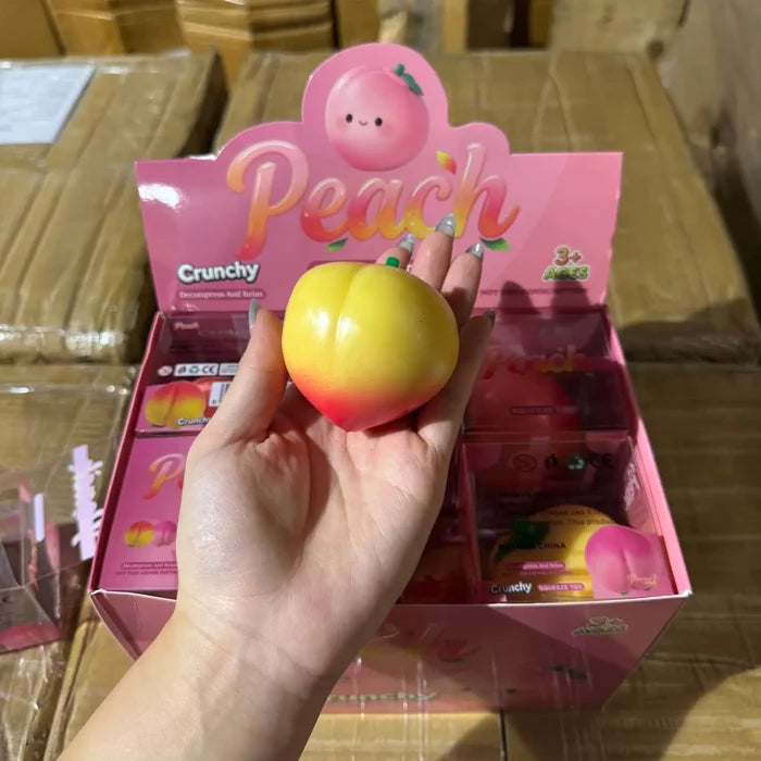 Crunchy Peach Squish Toy