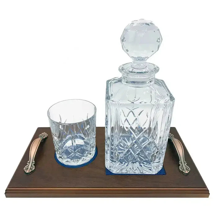 Crystal Whisky Decanter Set with 1 Glass - John Bull Clothing  from  John Bull Clothing