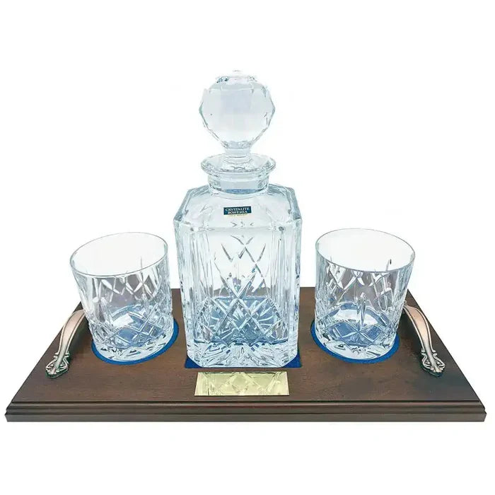 Crystal Whisky Decanter Set with 2 Glasses - John Bull Clothing  from  John Bull Clothing