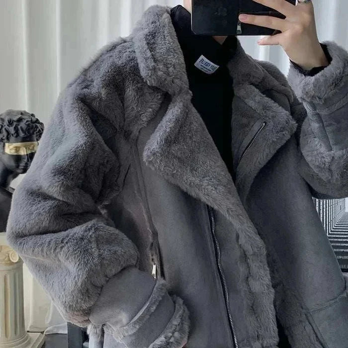DEER winter jacket - AntoniosClothing - Coffee