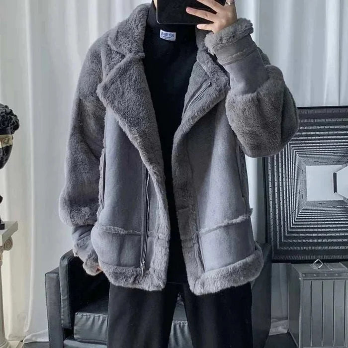 DEER winter jacket - AntoniosClothing - Coffee