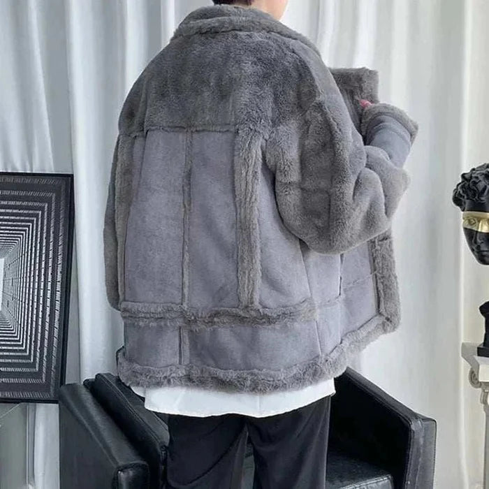 DEER winter jacket - AntoniosClothing - Coffee