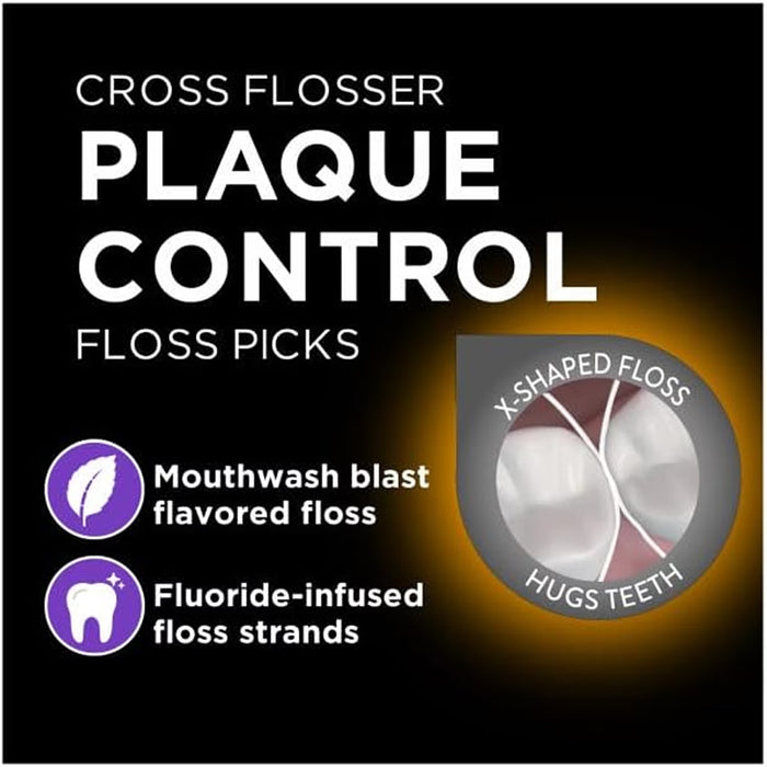 DenTek Plaque Control X-Shaped Floss Picks - 75 Ct - 3 Pack