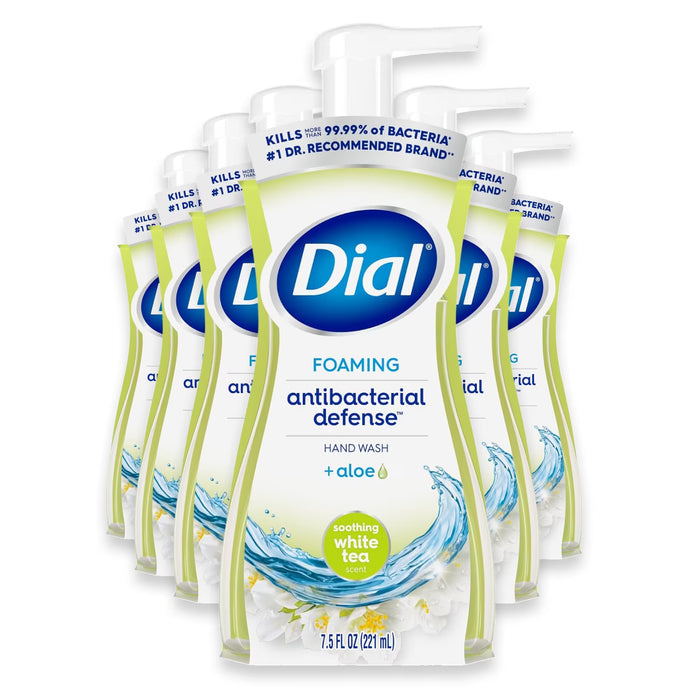 Dial White Tea Foaming Hand Wash - 7.5 oz - 6 Pack
