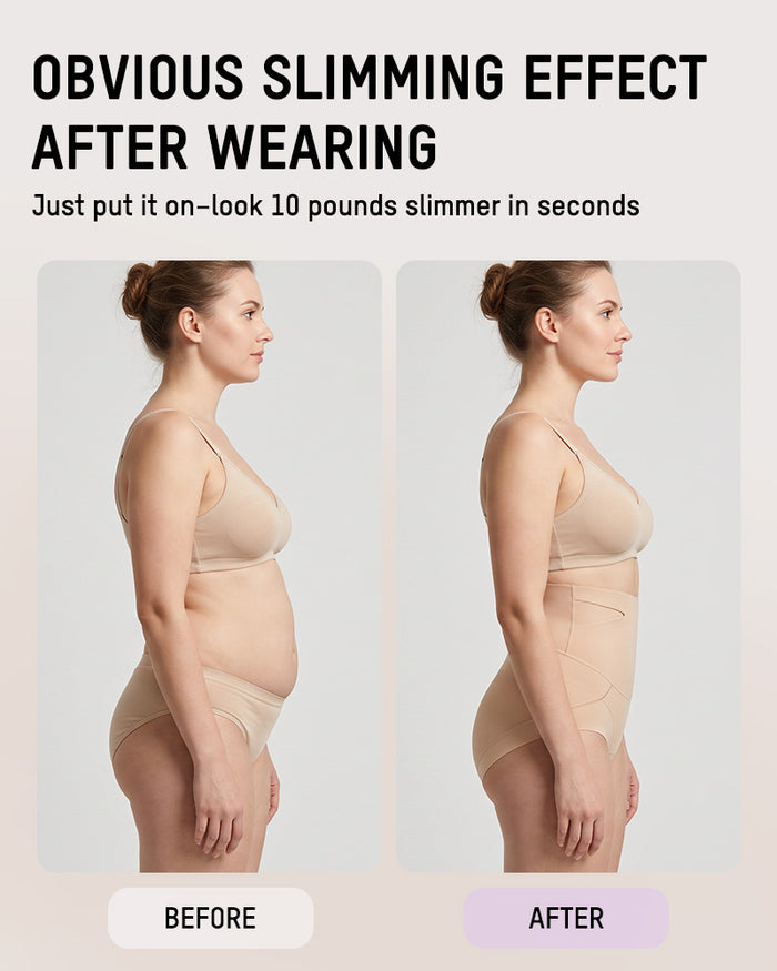 Double Sculpt High Waist Tummy Control Briefs（5-Pack）
