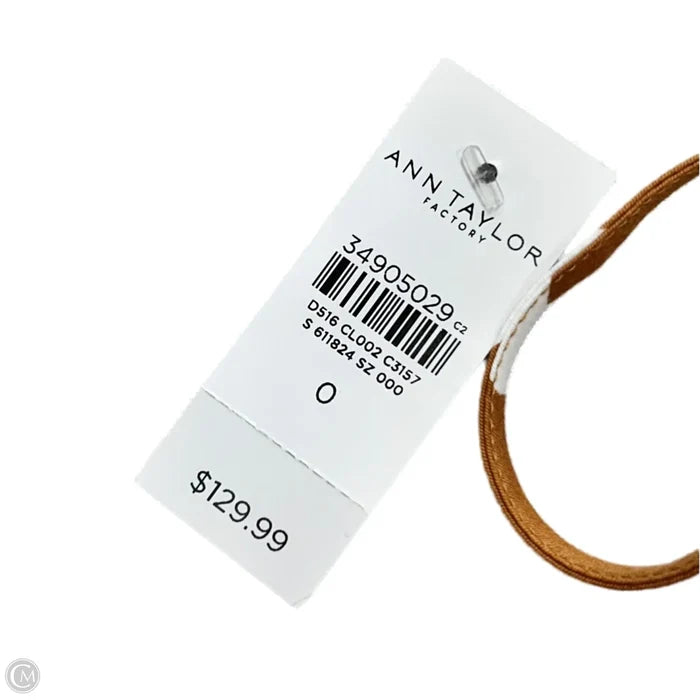 Dress Casual Maxi By Ann Taylor In Orange & White, Size: Xs