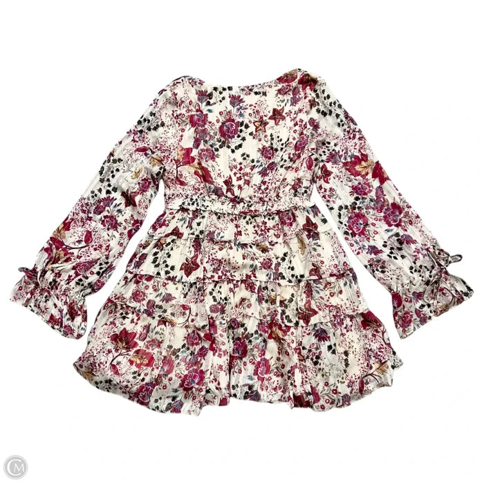 Dress Casual Short By Free People In Floral Print, Size: M