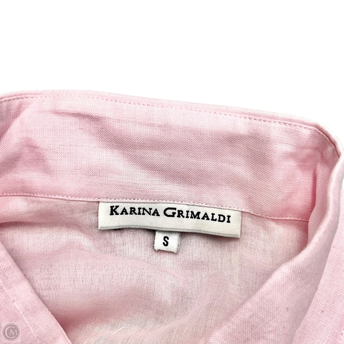Dress Casual Short By Karina Grimaldi In Pink, Size: S