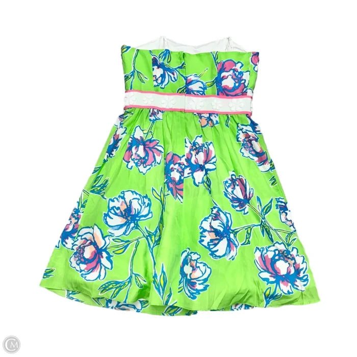 Dress Designer By Lilly Pulitzer In Green & White, Size: Xs
