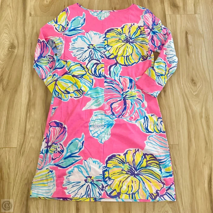 Dress Designer By Lilly Pulitzer In Pink & Yellow, Size: M