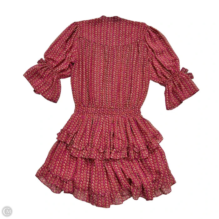 Dress Designer By Misa In Orange & Purple, Size: Xs