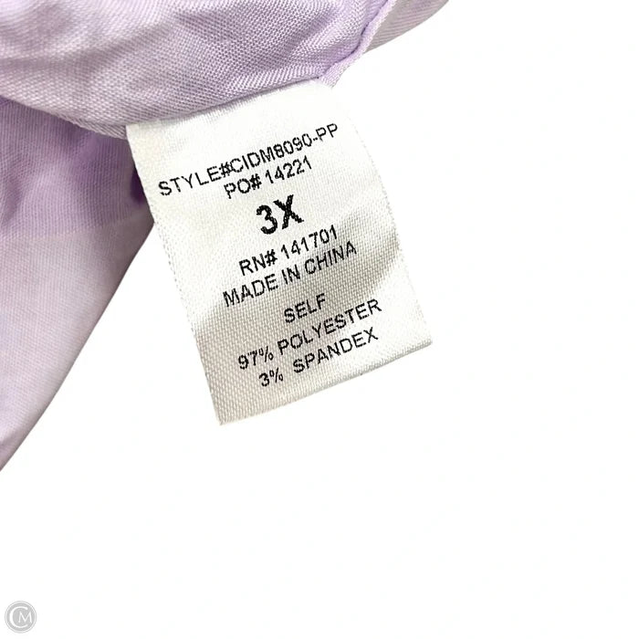 Dress Party Short By Perfectly Priscilla In Purple, Size: 3x