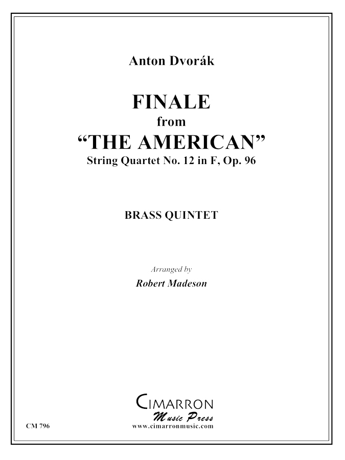 Dvorak, A - Finale from String Quartet No.12 (The American) - Brass Quintet