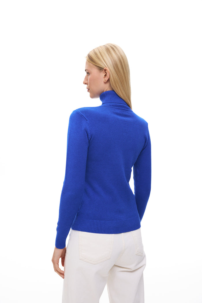 Electric Basic Knit Turtleneck Sweater